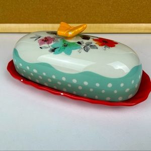 The Pioneer Woman Flea Market Floral 6.4" Butter Dish